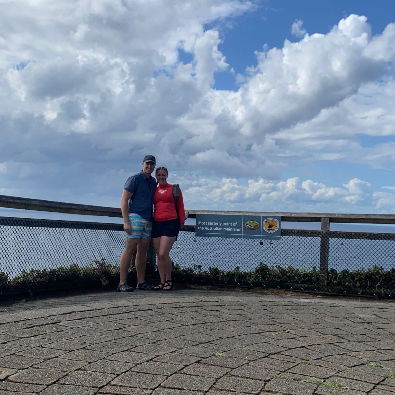 September 2023: The most eastern point of Australia, at Byron Bay, Australia