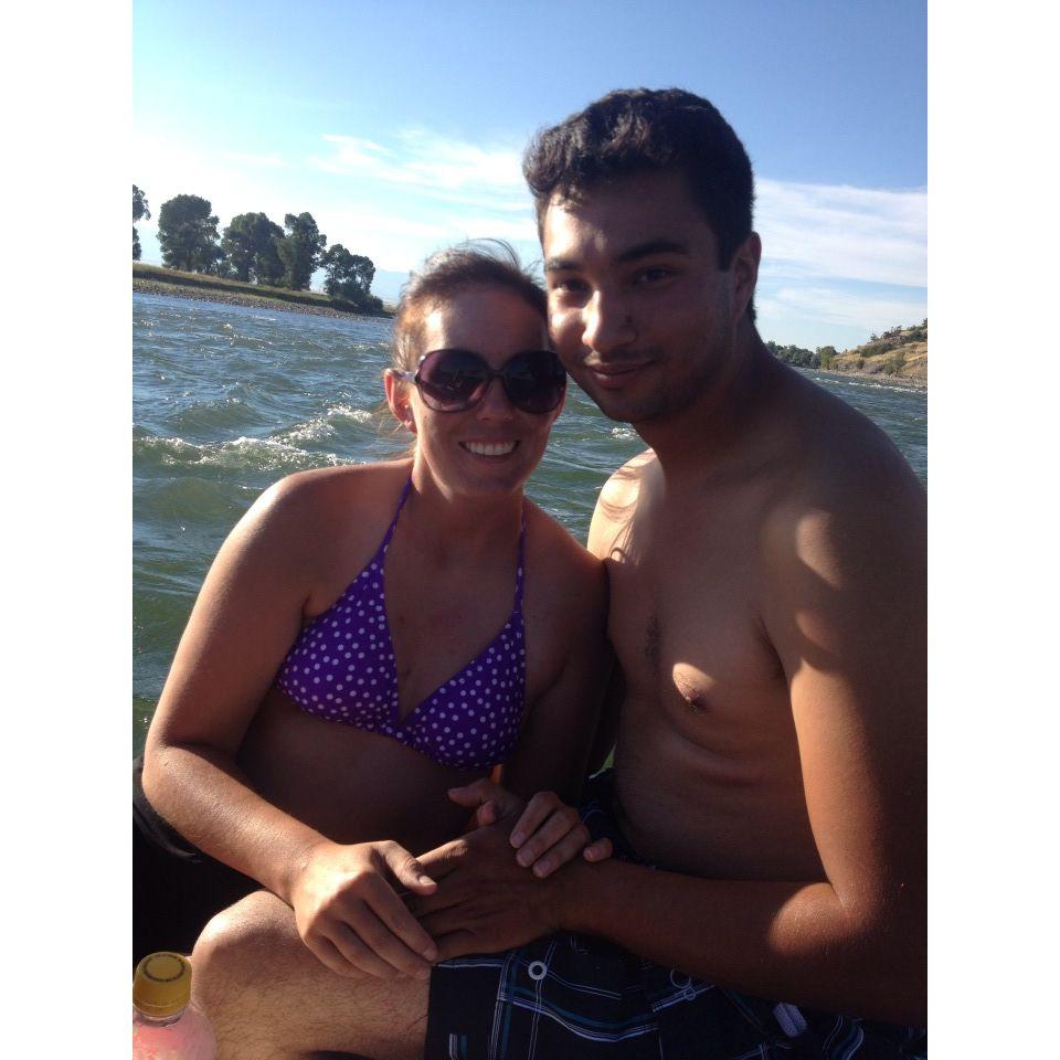Floating the Yellowstone the summer we met