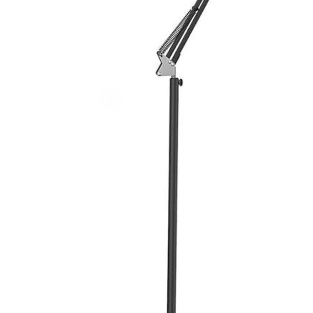 LEPOWER Floor Lamp, Swing Arm Floor Lamp, Industrial Floor Lamp with Heavy Metal Base, E26 Lamp Base Standing Reading Lamp, Modern Floor Light for Home Office, Living Room, Study Room,