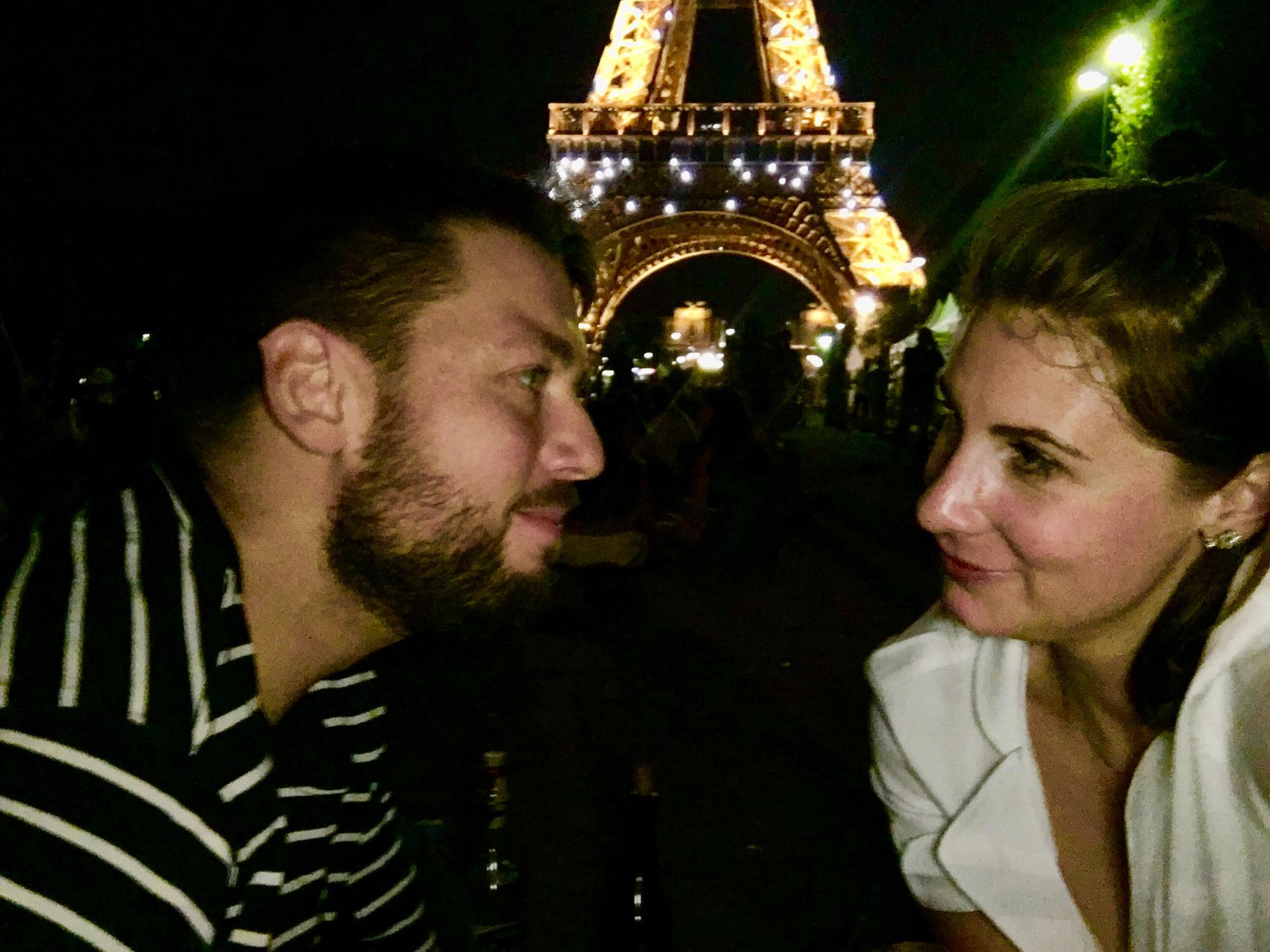 Picnic at the Eiffel Tower, Paris, France, July 2019