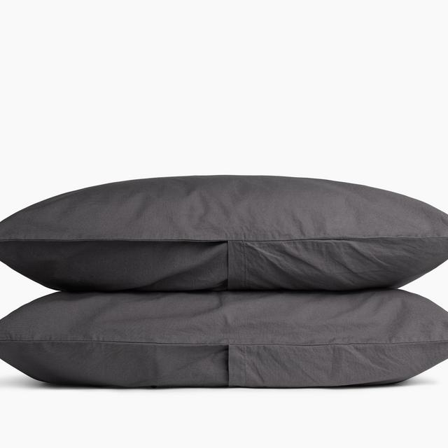 Percale Pillowcase Set in Slate