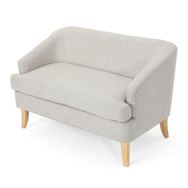 Sheena Mid Century Modern Loveseat Beige - Christopher Knight Home