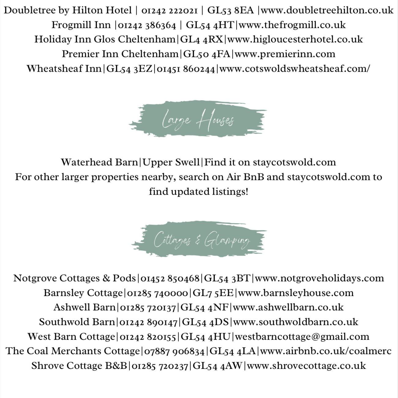 Accommodation/hotels