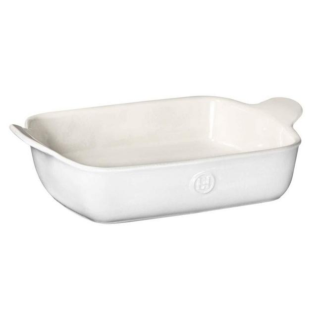 Emile Henry 239620 Modern Classics Small Rectangular Baker 11x8, 11 x 8, Sugar White