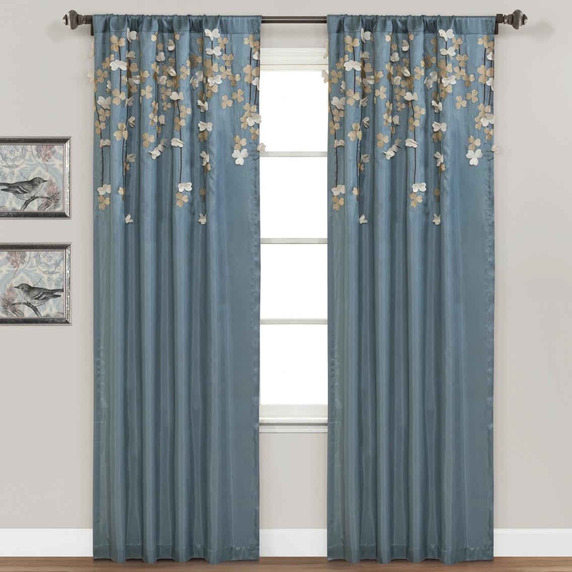 Flower Drops Window Curtain