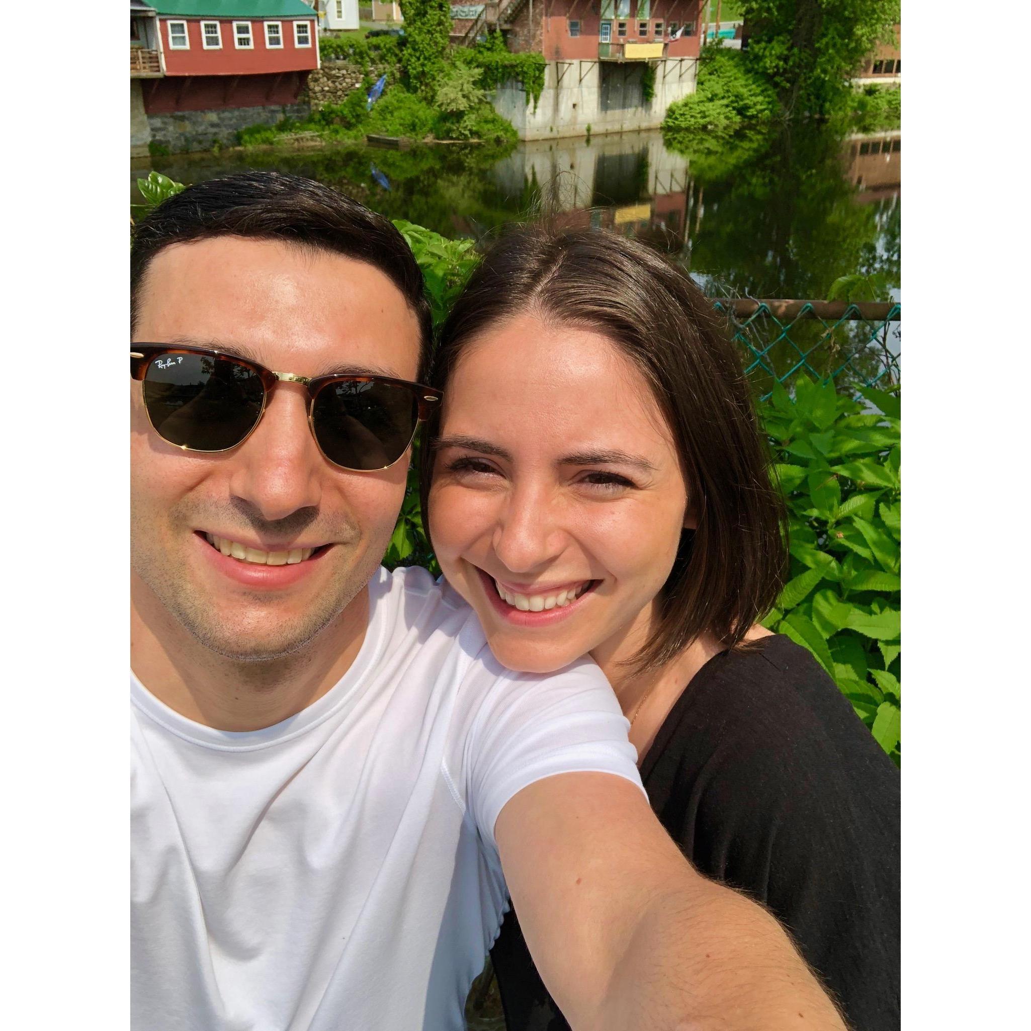 The panicked selfie, and last picture as boyfriend girlfriend!