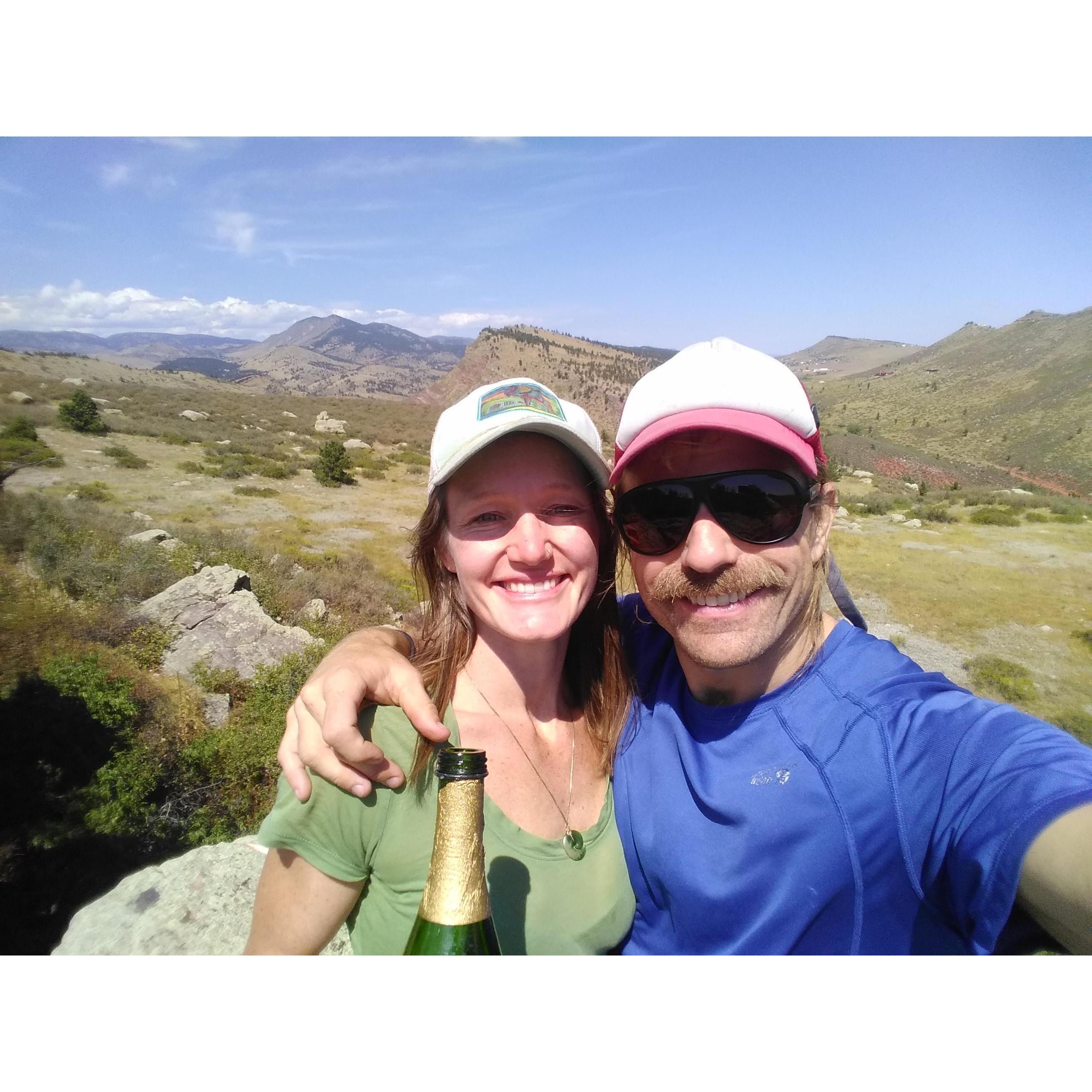 Colorado, September 2019: Mike proposed on one of our favorite local hikes :)