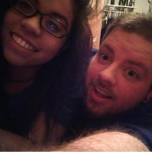 Beginning of our relationship. I interrupted him playing guitar to take a picture with me