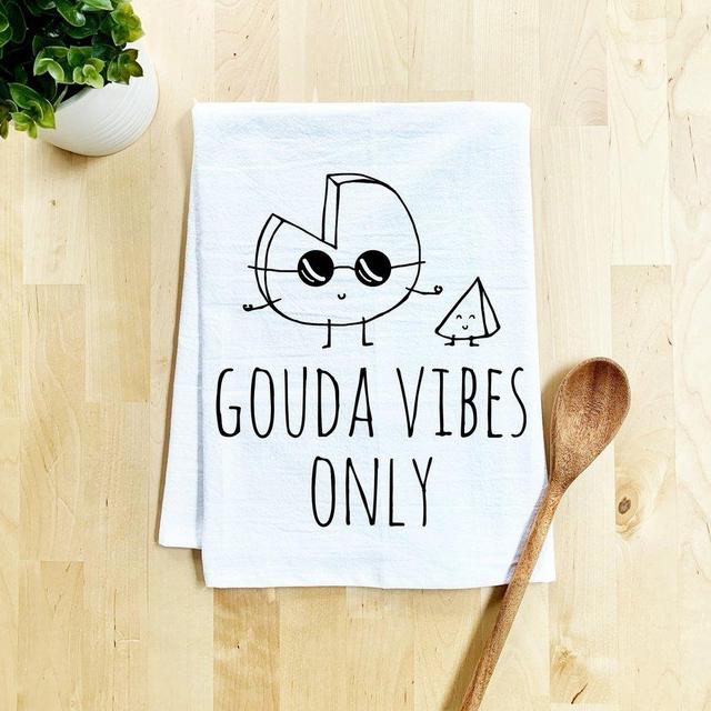 Gouda Vibes Only Dish Towel