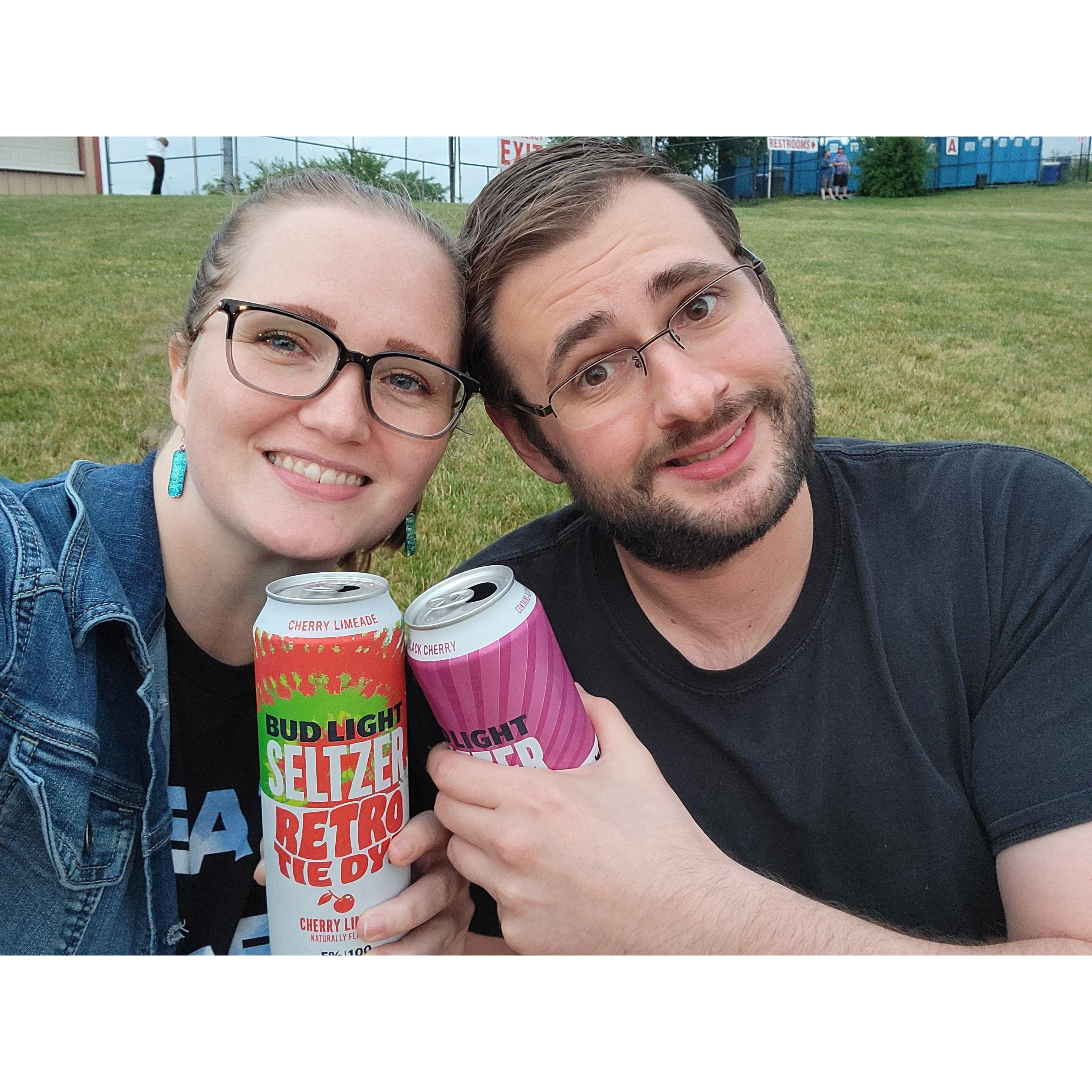 Our first concert together - Train and Blues Traveler.