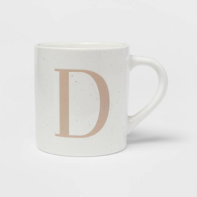 16oz Stoneware Monogram Mug D - Threshold™