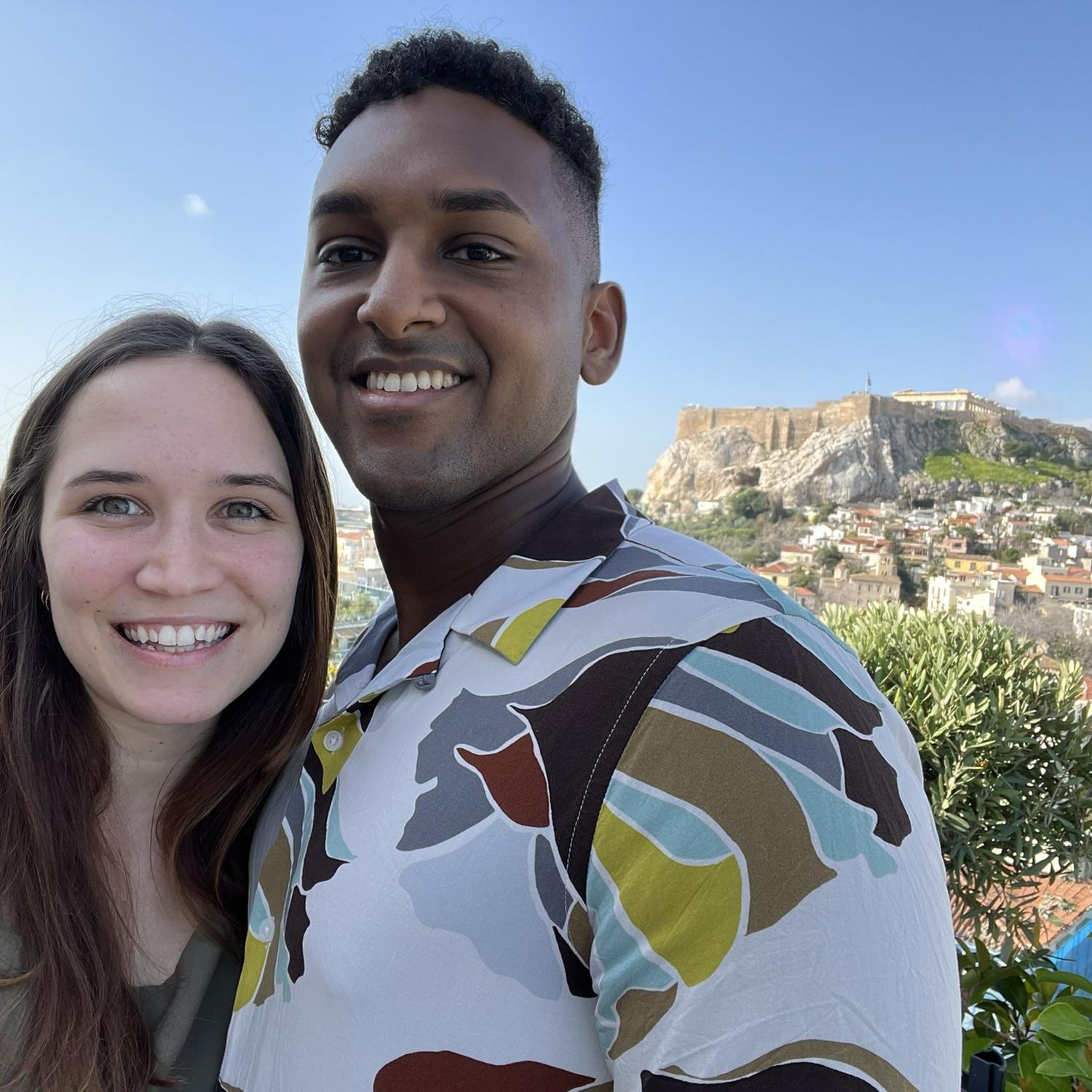 From our first international trip (taken in Athens, Greece).