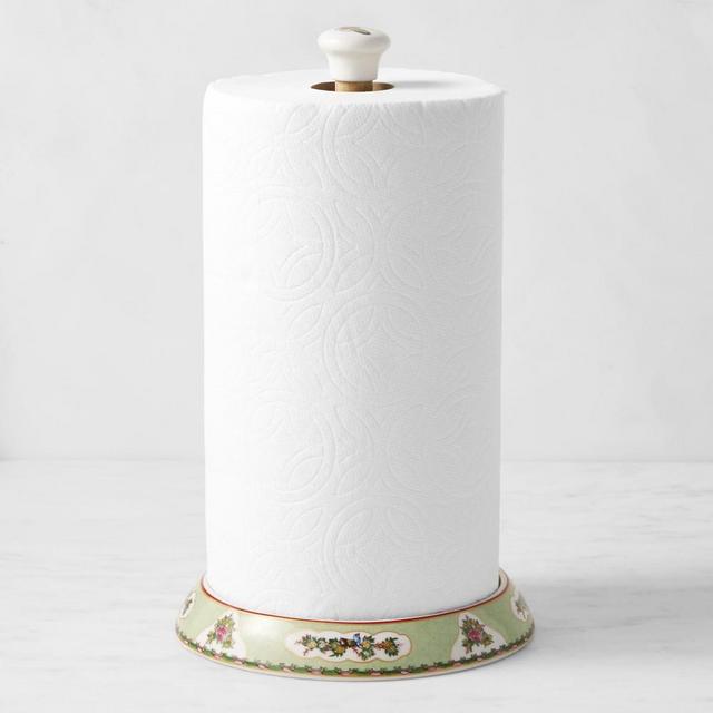 Famille Rose Paper Towel Holder, Porcelain