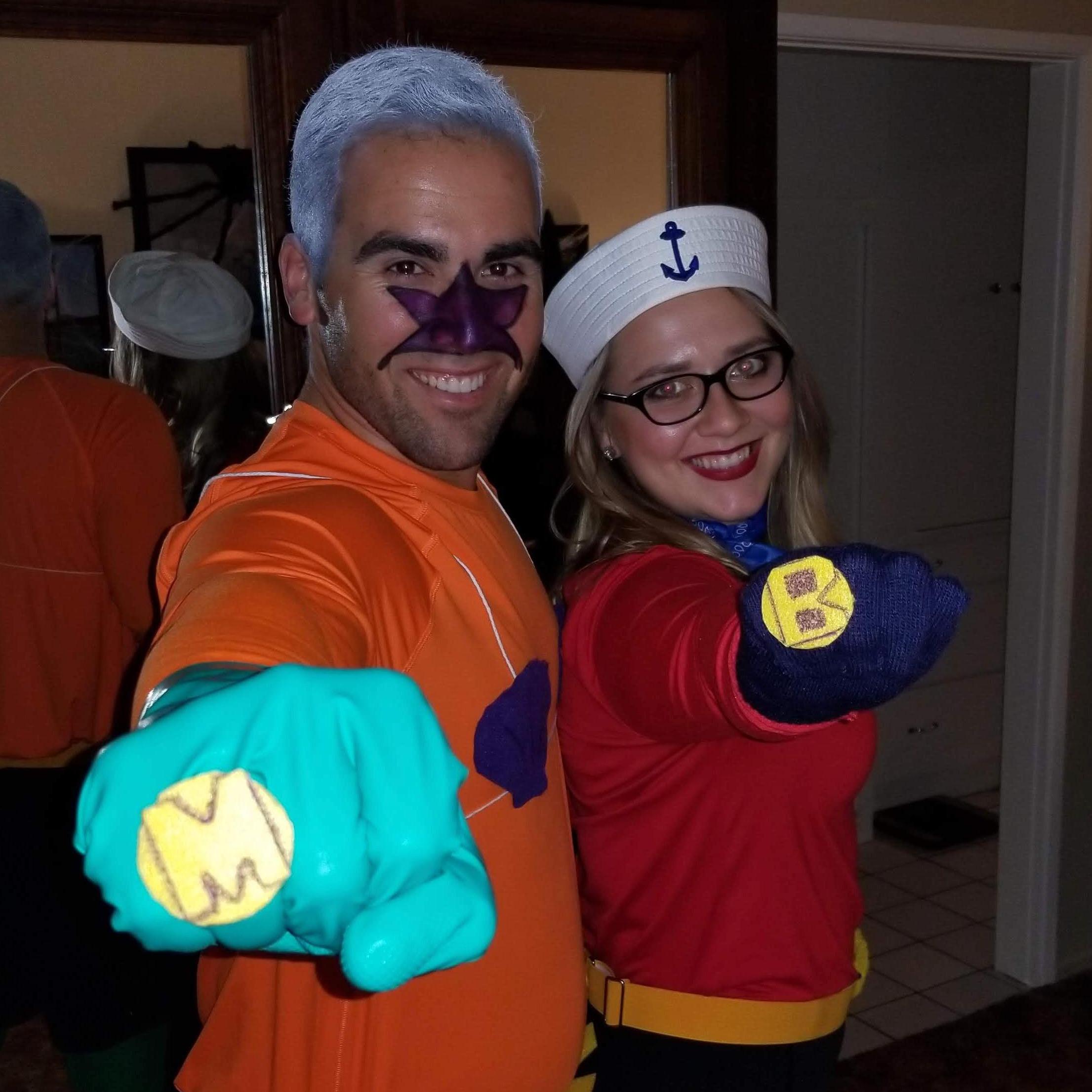 Mermaid Man and Barnacle Boy, Unite!!!  Halloween 2017
