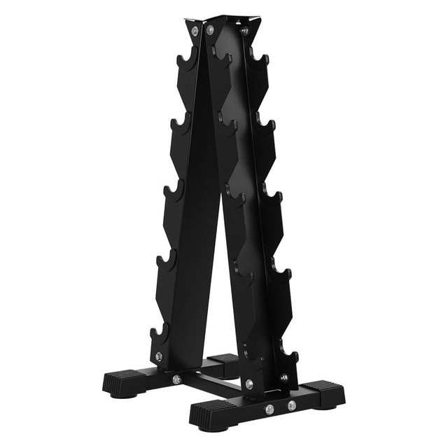 Dumbbell Rack Stand Only, Weight Tree Storage Rack, 5-Tiers Weight Rack for Dumbbells, Home Gym Dumbbell Barbell Rack, Compact A-Frame Home Gym Space Saver