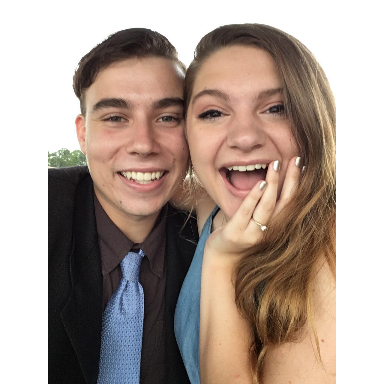 WHEN HE PROPOSED