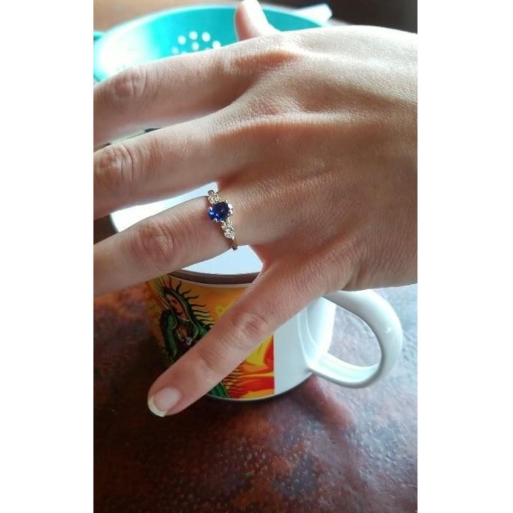 Steve designed a beautiful ring with a sapphire (for Sarah's favorite color) and the diamonds from Grandmom Baldino's ring (Photo cred: Elson Harris, brother of the bride and token Gen-Z'er)