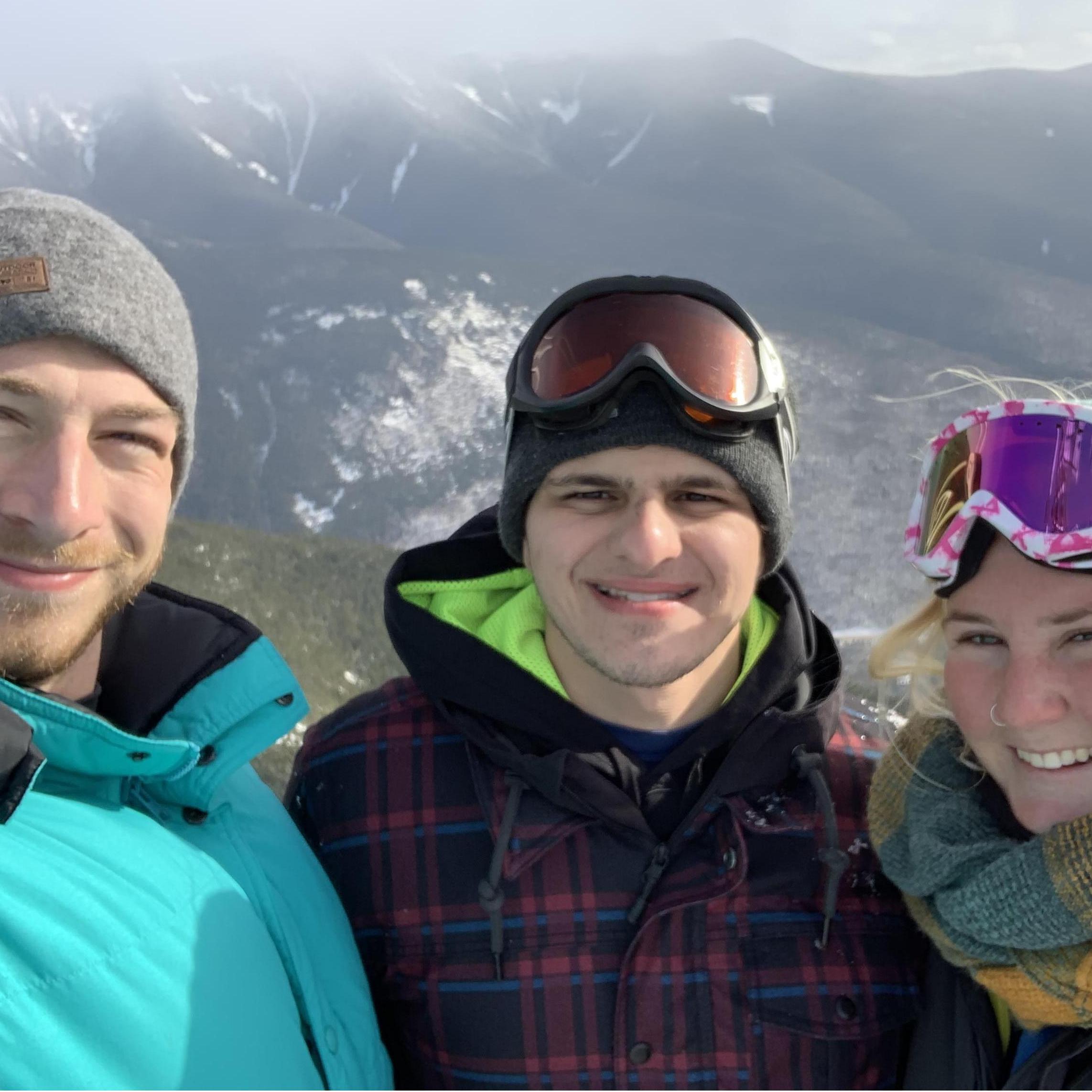 Skiing with Bryce in New Hampshire, 2018