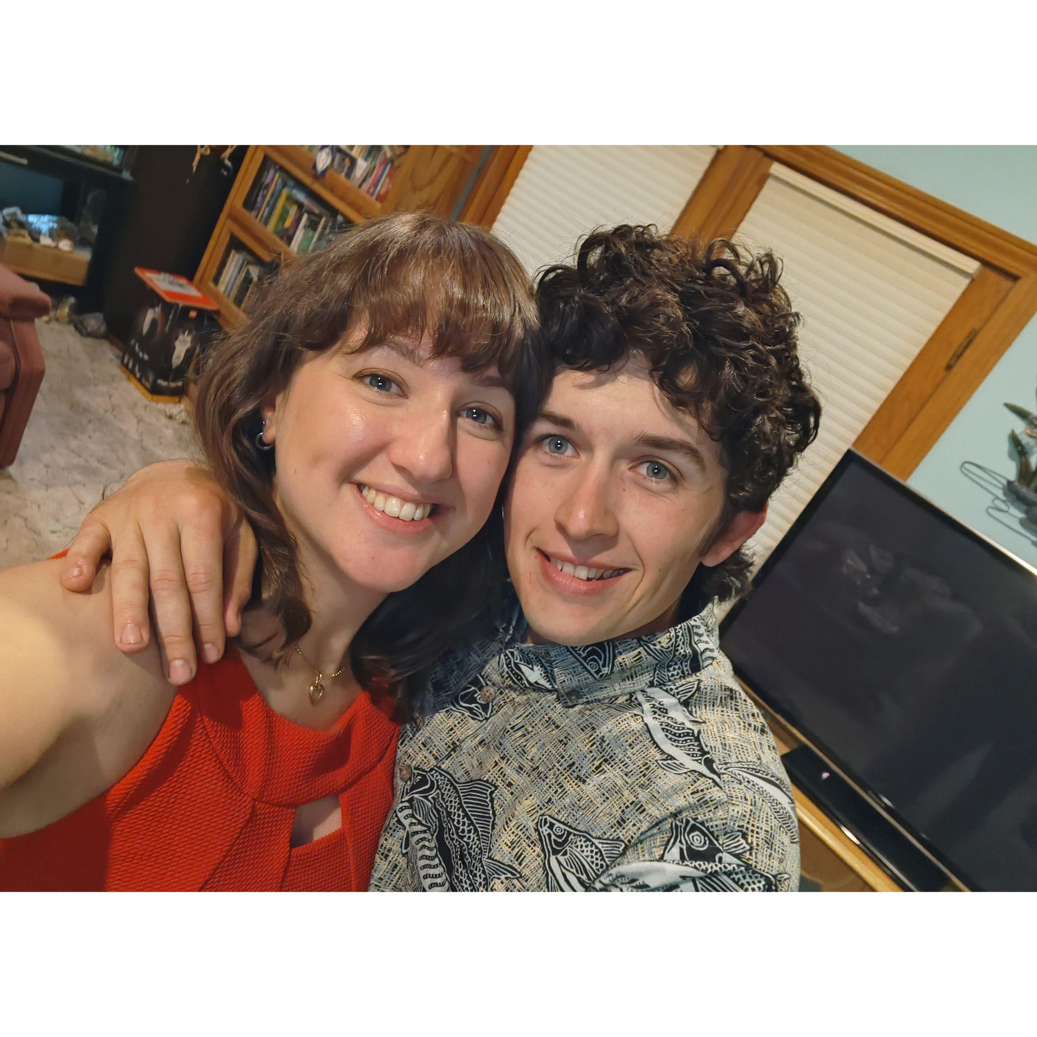 Before going on our 1 year Anniversary dinner (it was sushi)