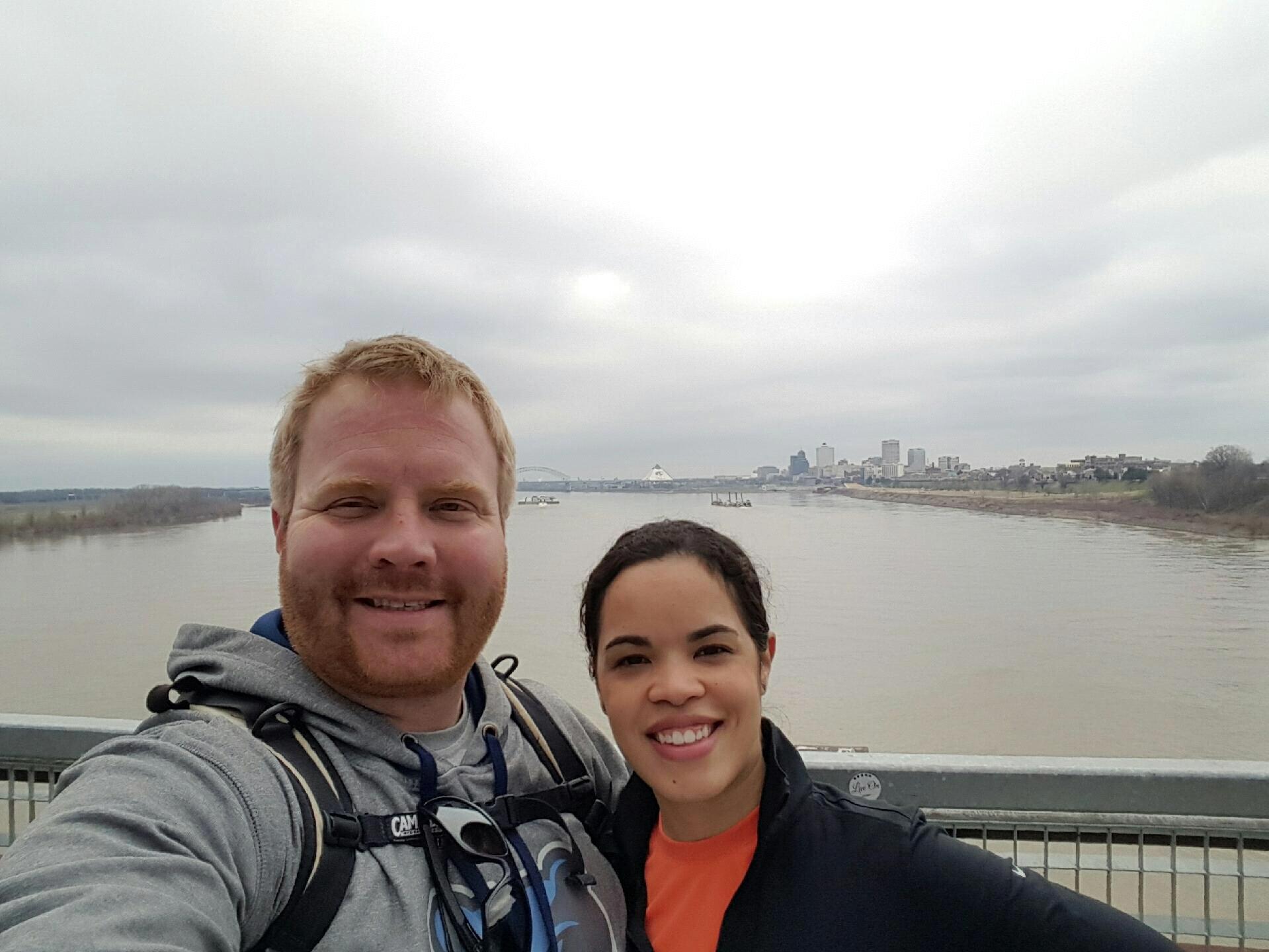 Overlooking the Mississippi River between Tennessee and Arkansas