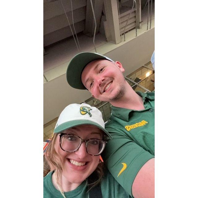 At the Packers vs Broncos preseason game in Denver!