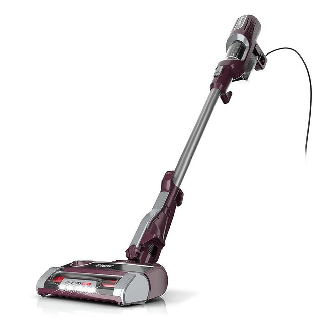 Shark HZ702 Ultralight PetPro Corded Stick Vacuum with PowerFins HairPro Odor Neutralizer Technology, Crevice & Upholstery Tool, Precision Duster, Wine Purple (Renewed)