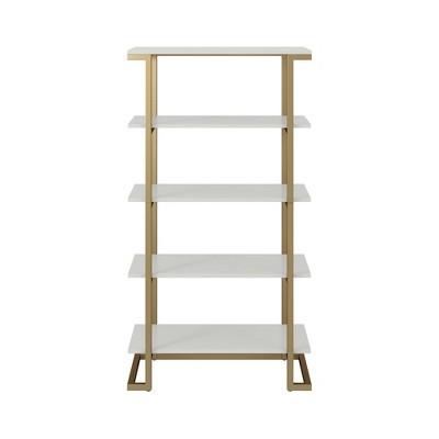 Camila 5 Shelf Bookcase White - CosmoLiving by Cosmopolitan