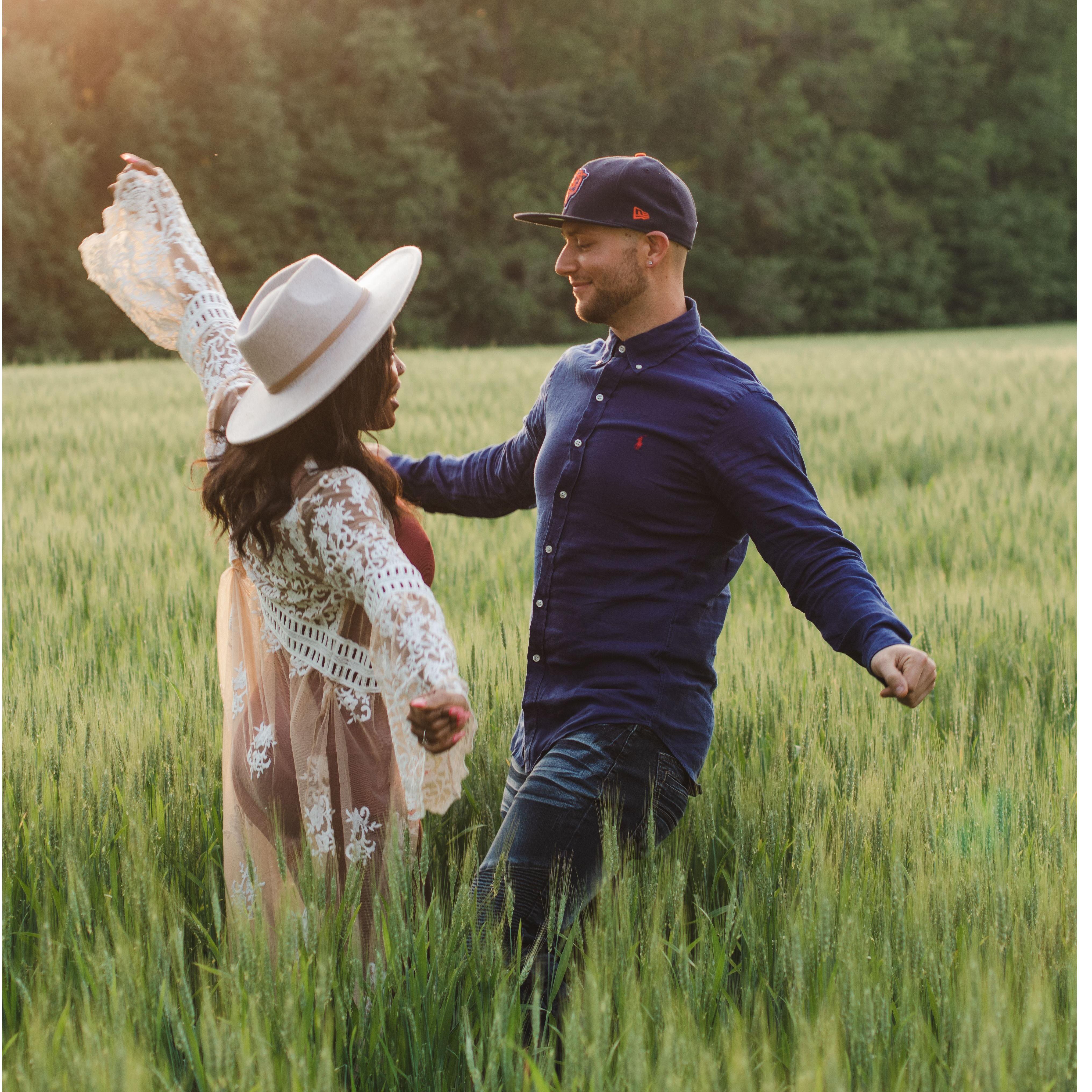 Paige said "dance" and we went to out go to dance move! Dont be surprised if you see us do this at the wedding!