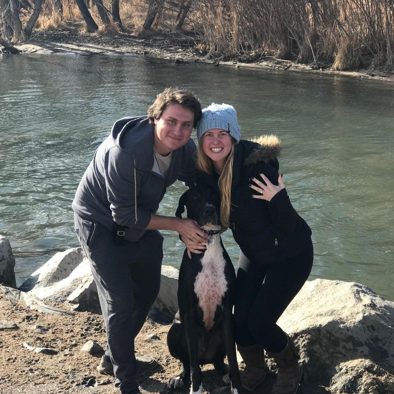 The day Dave proposed at Cherry Creek State Park - January 13, 2018