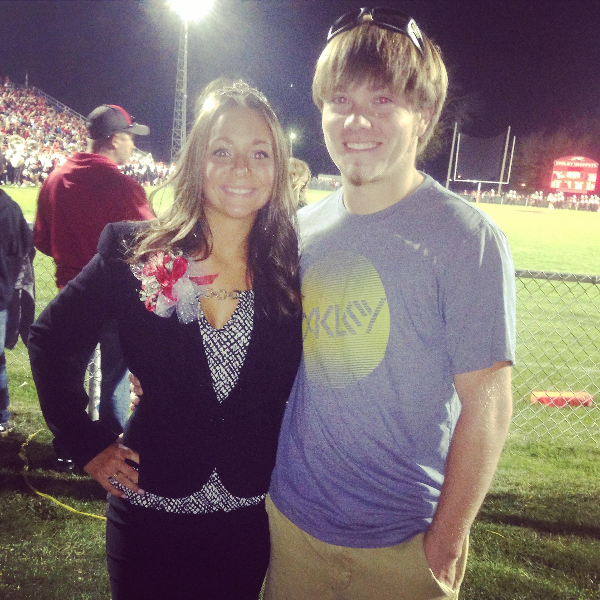 When Morgan was on Homecoming court!