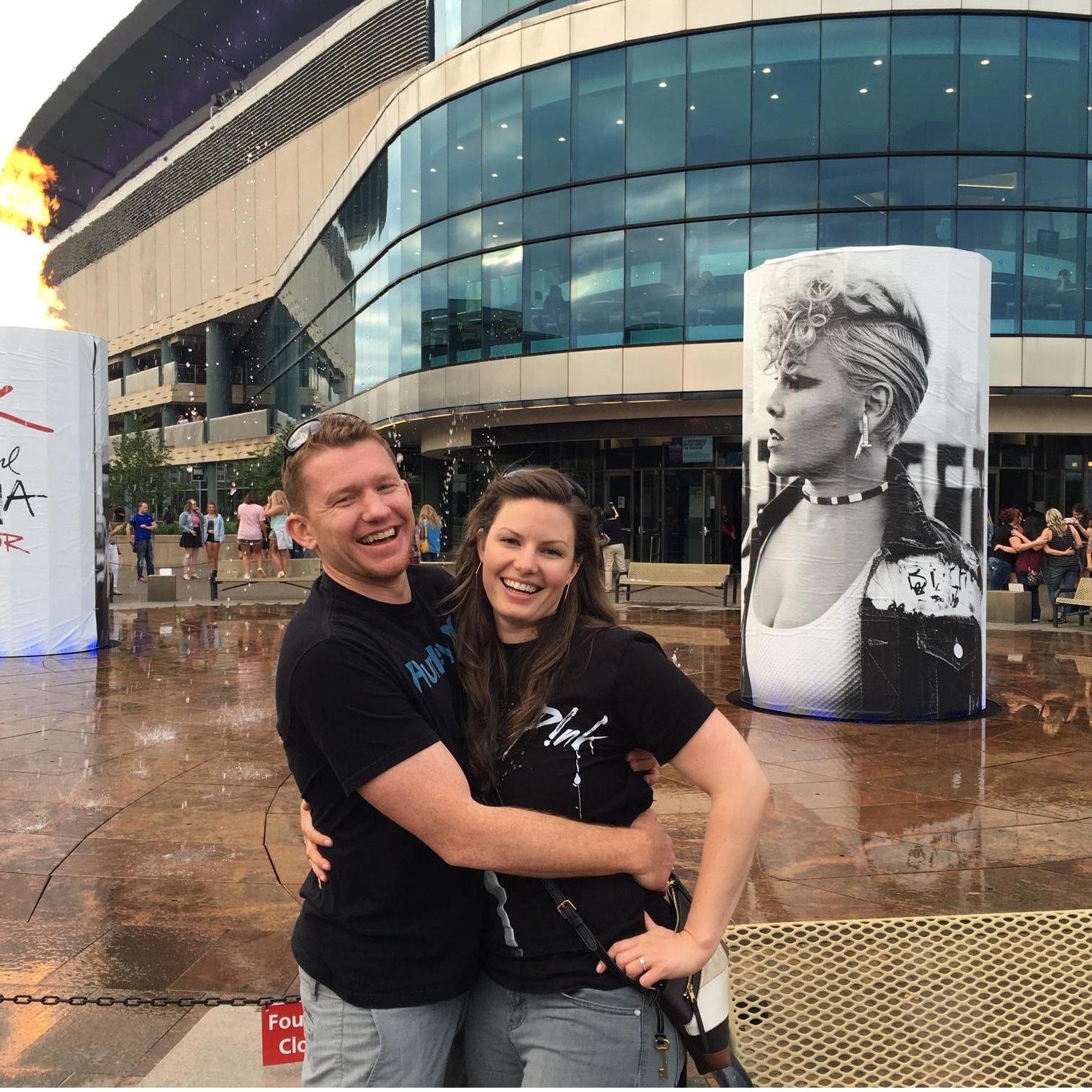 P!NK at the Moda Center. He really does love me!
