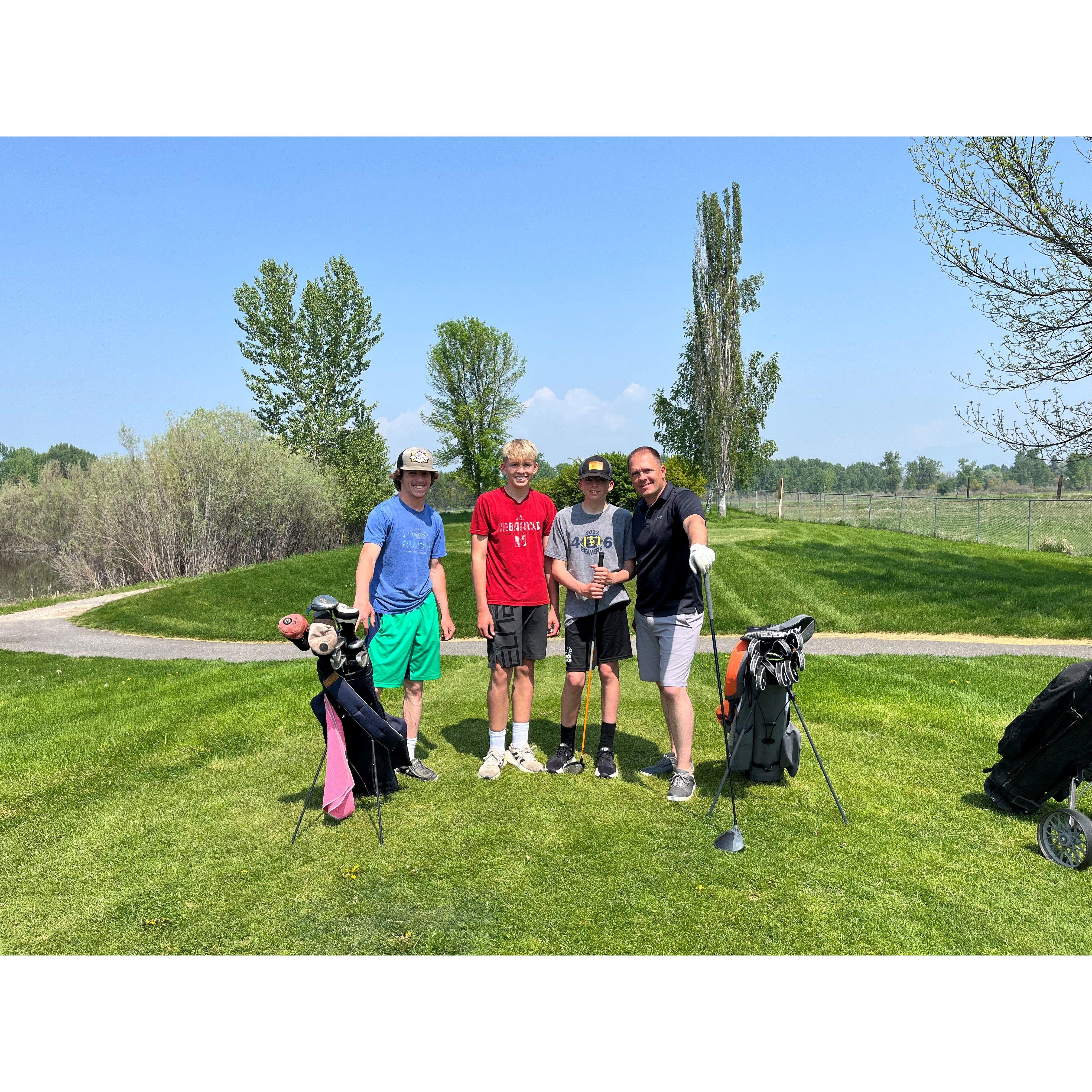 Golfing with the kids - Fun weekend in Missoula!