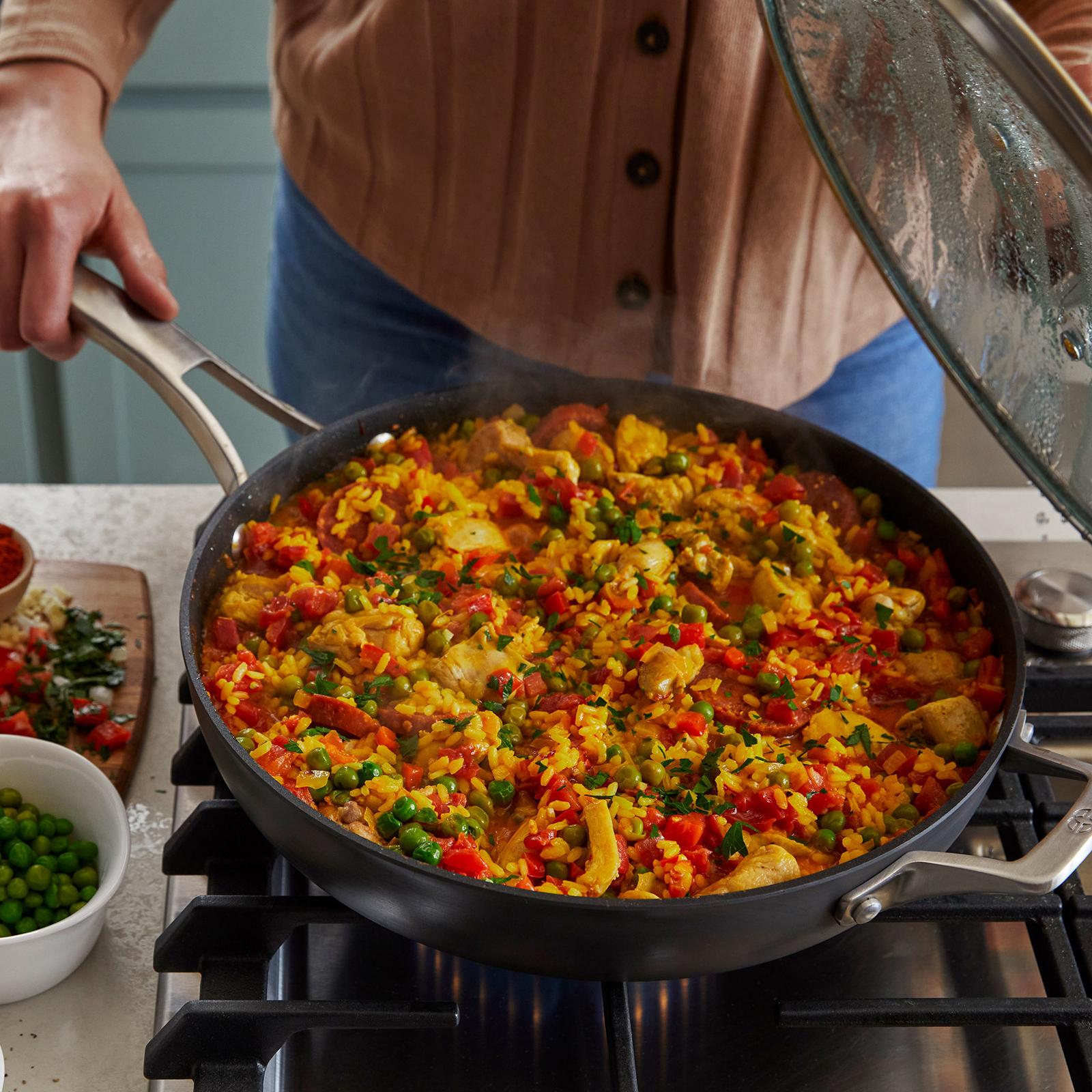 Calphalon Premier Hard-Anodized Nonstick 13in Flat Wok