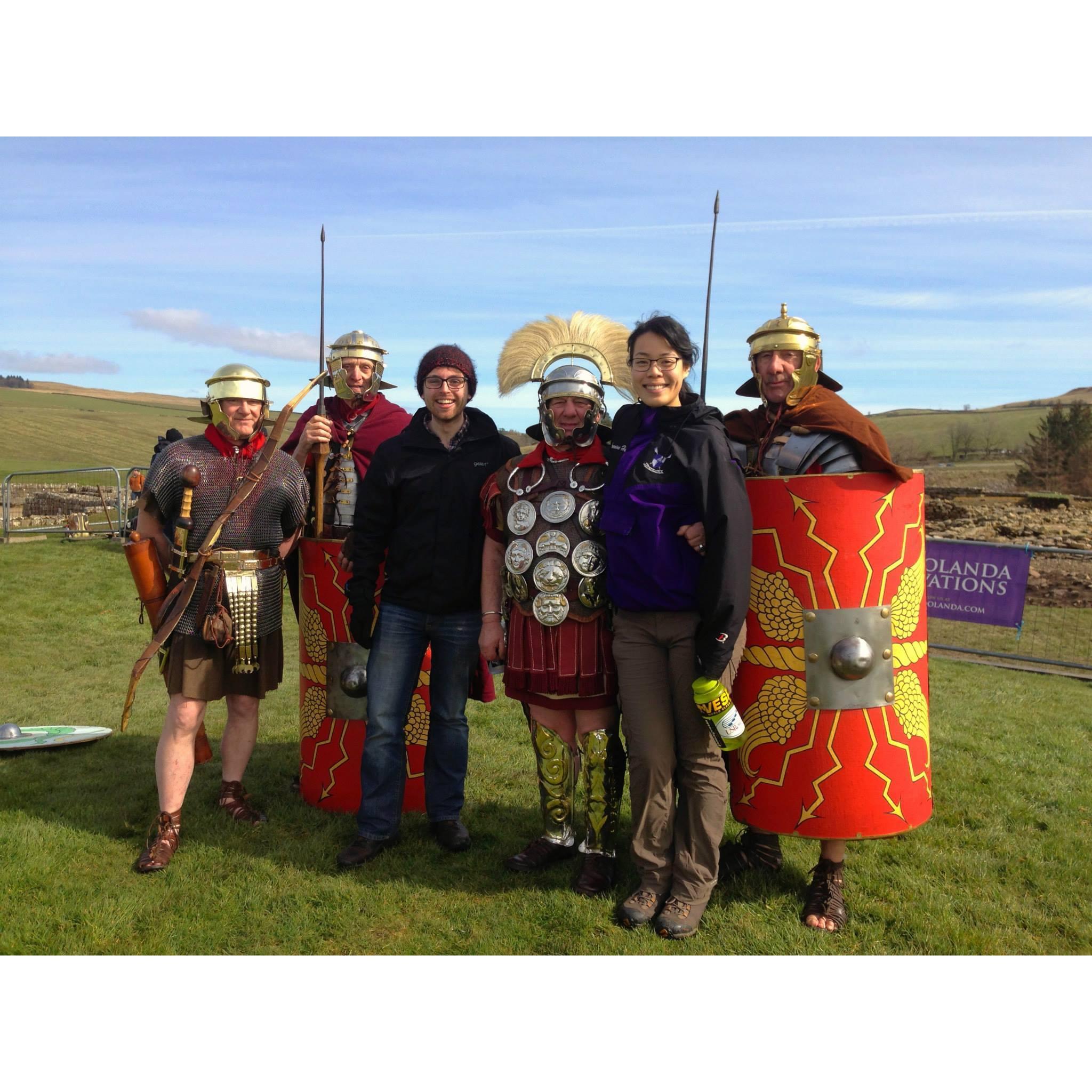 We spent a month backpacking and couchsurfing around the British Isles while Zach was doing a semester abroad in 2015. We ran into these Romans (appropriately) near Hadrian's Wall