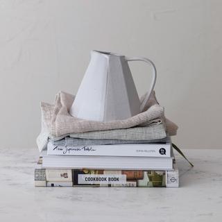 Pleated Stoneware Pitcher