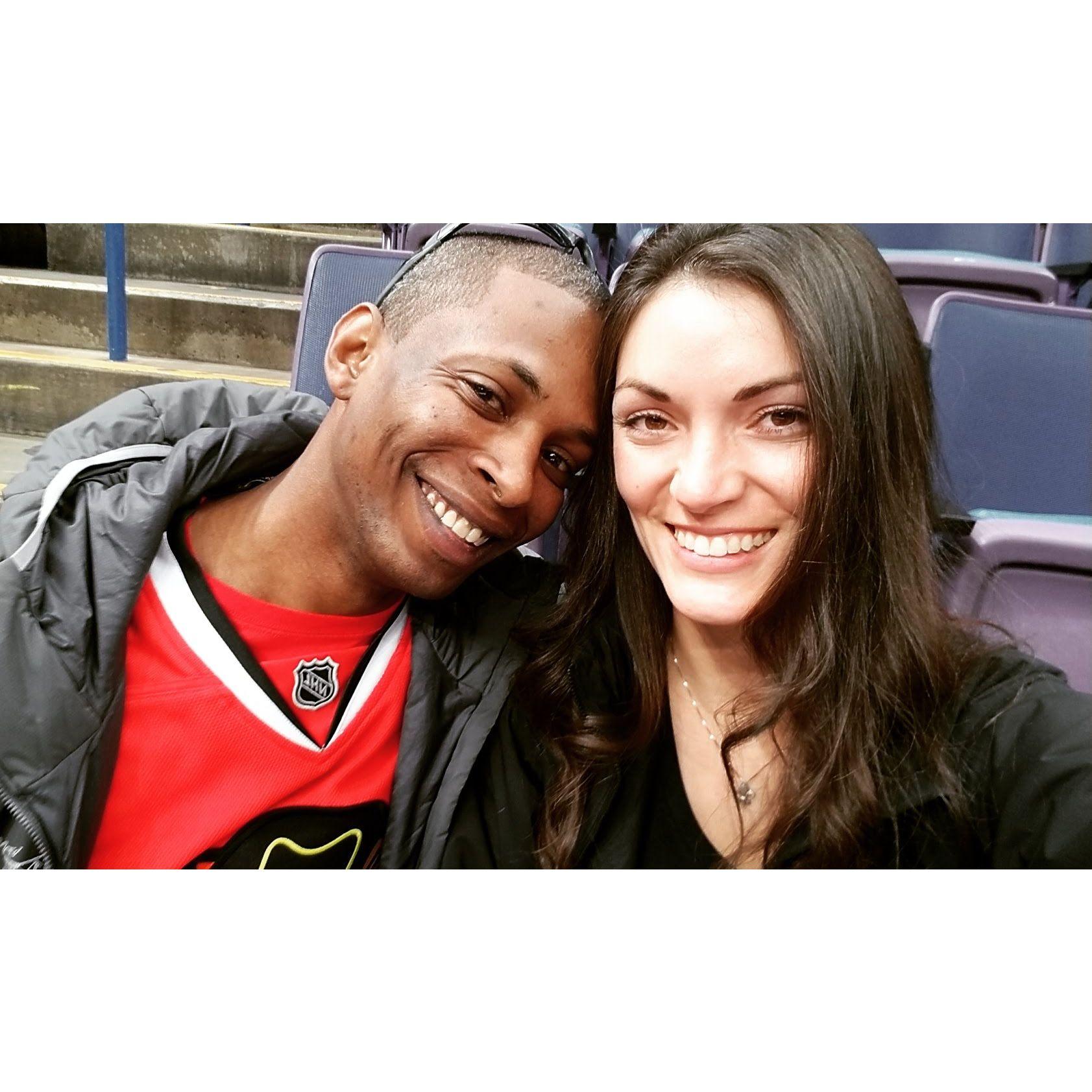Another hockey game together!