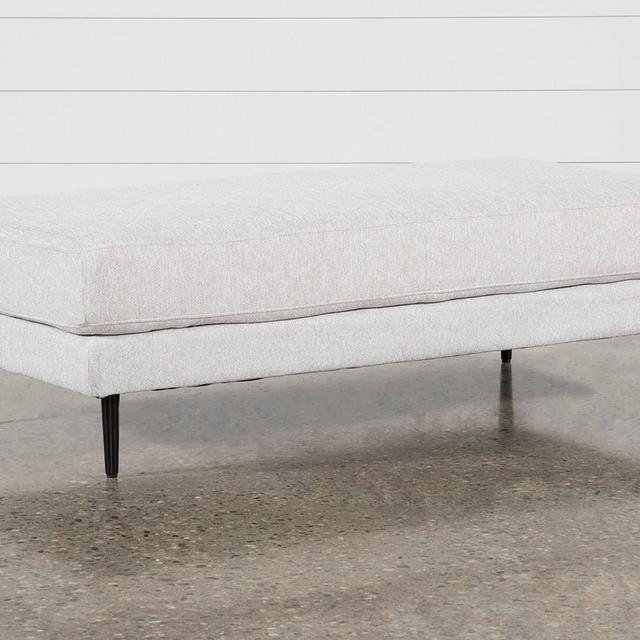 Aquarius II Light Grey Ottoman