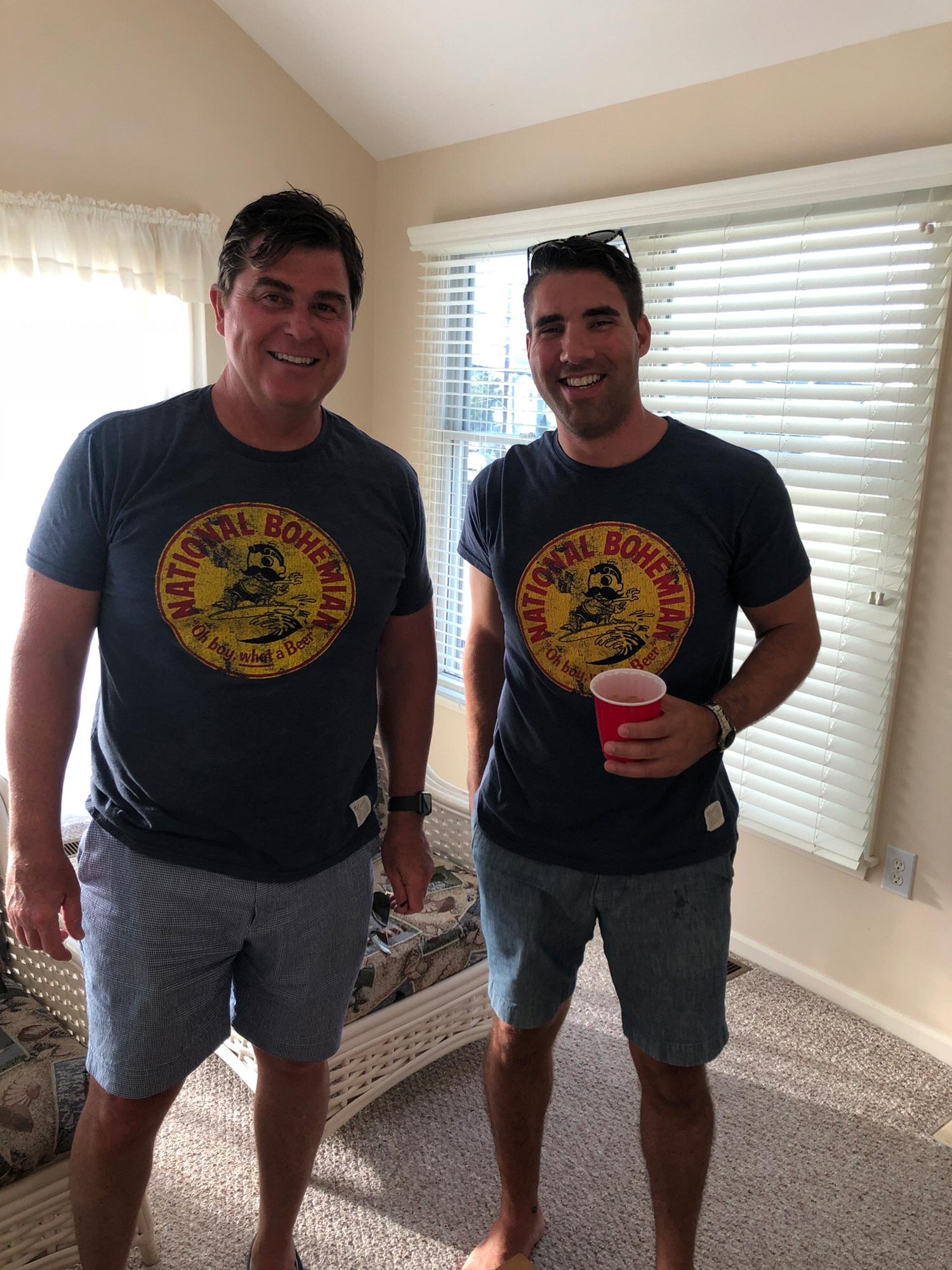When Brooke buys Daniel and her Dad the same shirt - Avalon 2018