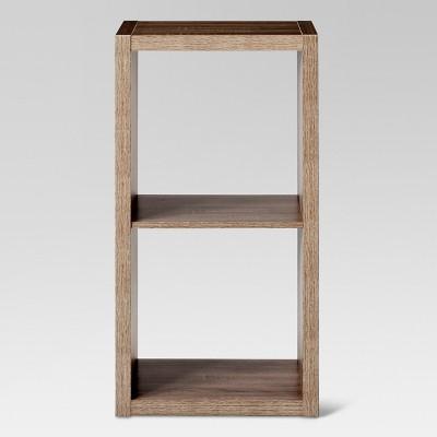 2-Cube Organizer Shelf Weathered Gray 13" - Threshold™