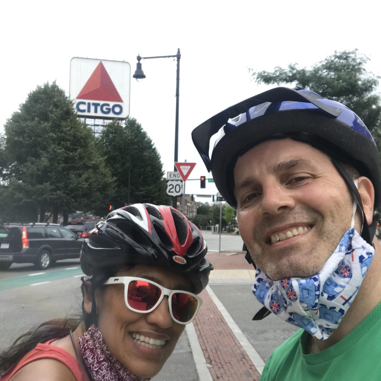 Bike riding in Beantown during the pandemic.