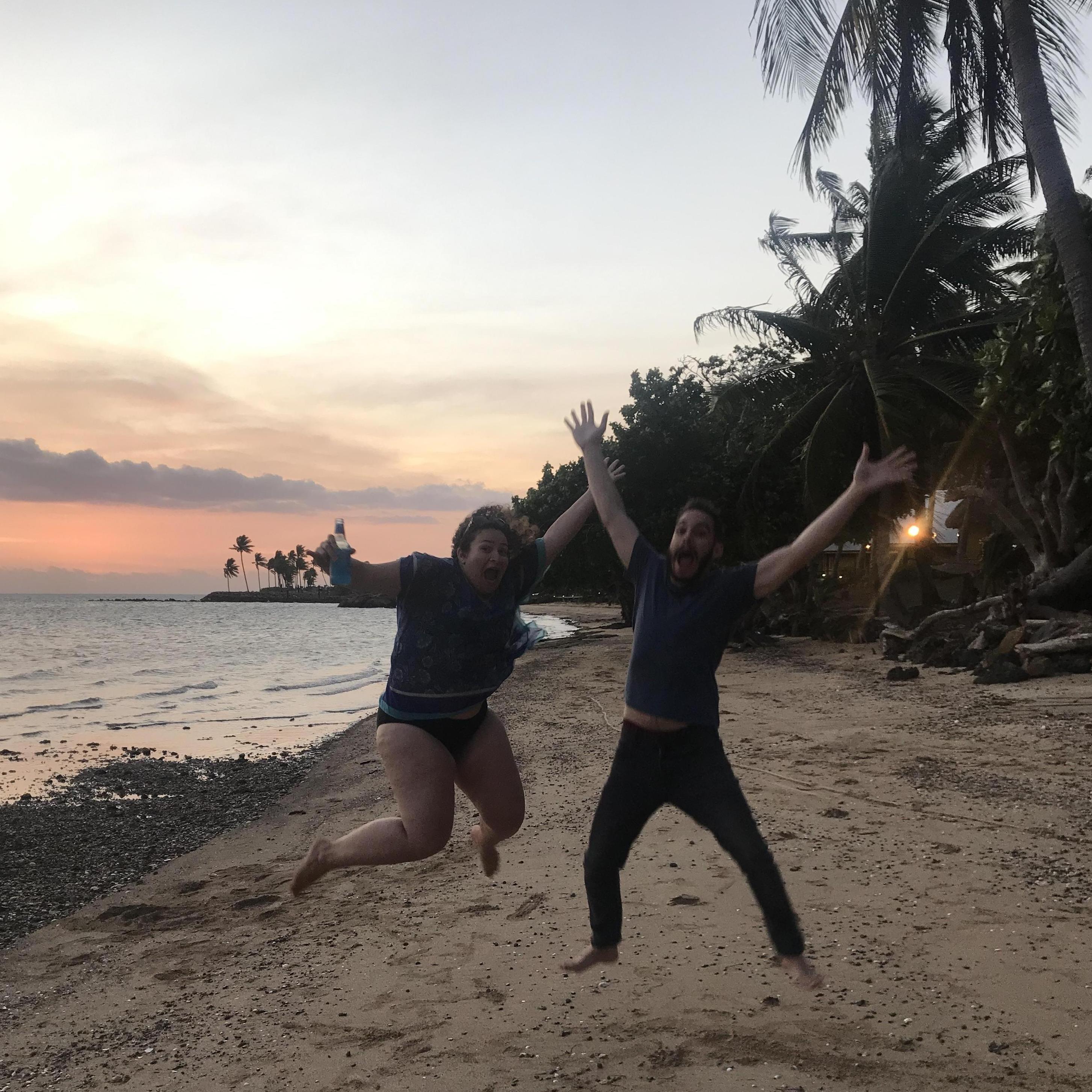 Our first (and, thanks to COVID, only) international vacation together! Fiji offered some pretty gorgeous sunsets.