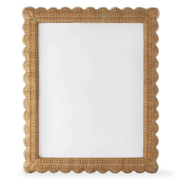 AERIN Wicker Scalloped Gallery Frame, 11" X 14"