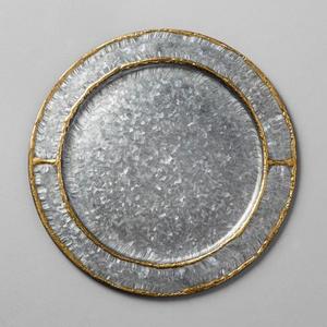 Galvanized Charger With Gold Welding - Hearth & Hand™ with Magnolia