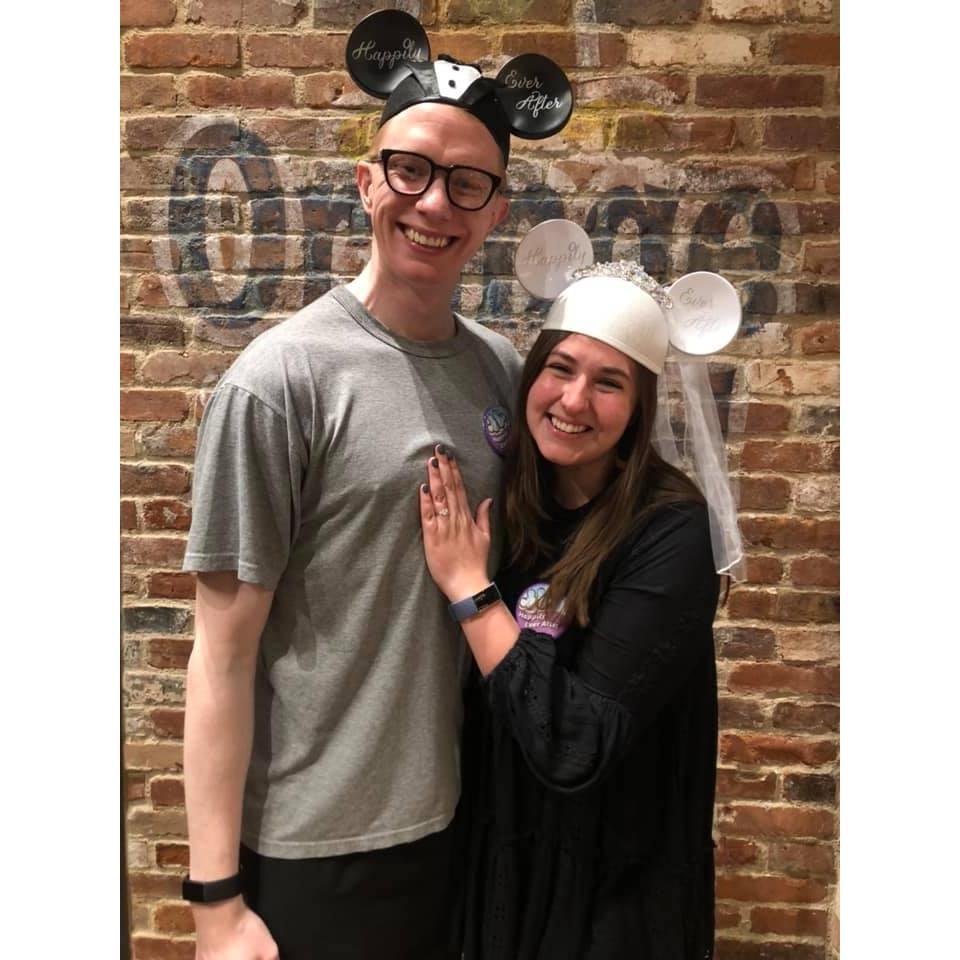 Trying on the wedding ears on for size. :)