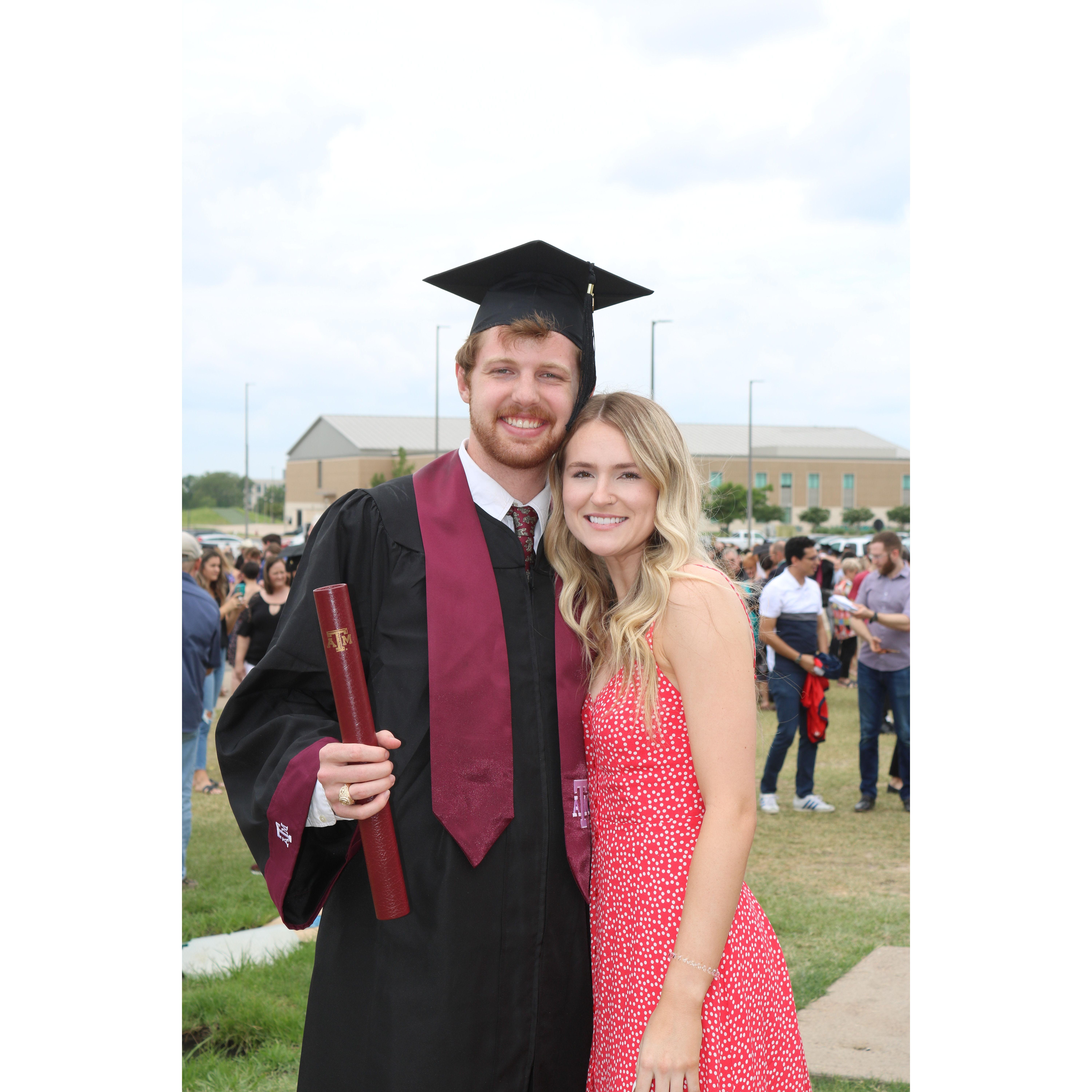 Hunter's graduation from Texas A&M in 2021!