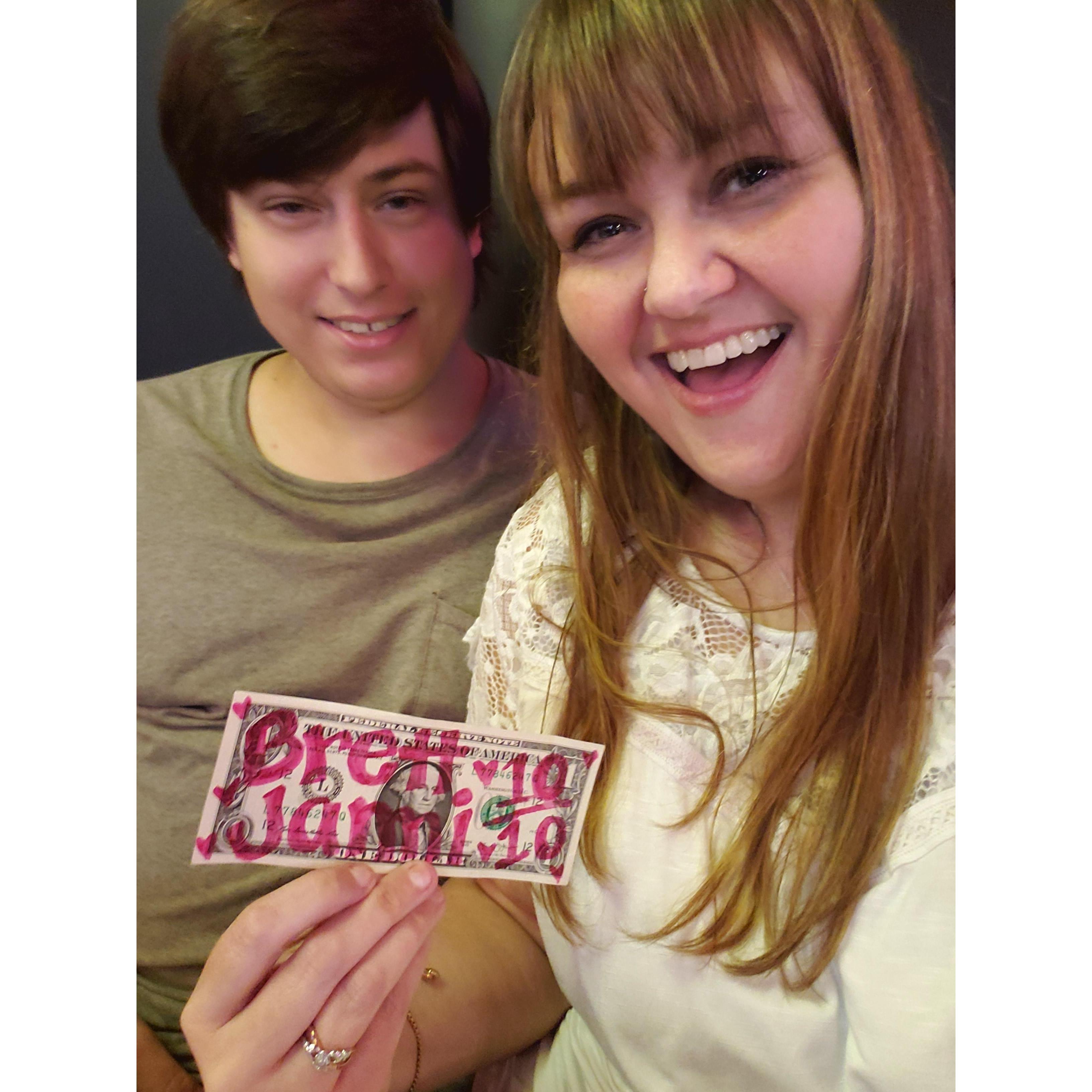 Our first date!