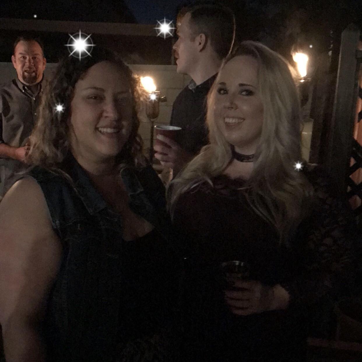 The Bride and her bridesmaid Bethany.