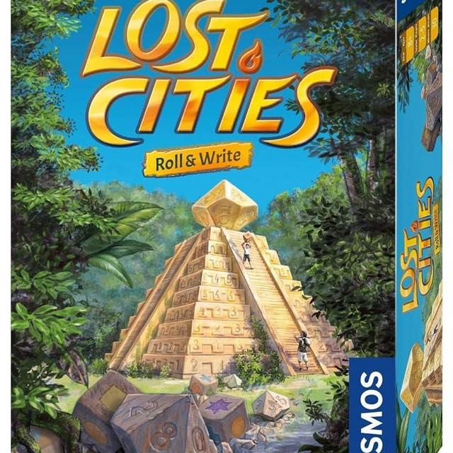 Thames & Kosmos Lost Cities: Roll & Write | A Family Friendly Game from Kosmos Games |by Reiner Knizia | for 2 to 5 Players, Ages 8 and up