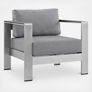 Shore Outdoor Patio Aluminum Armchair