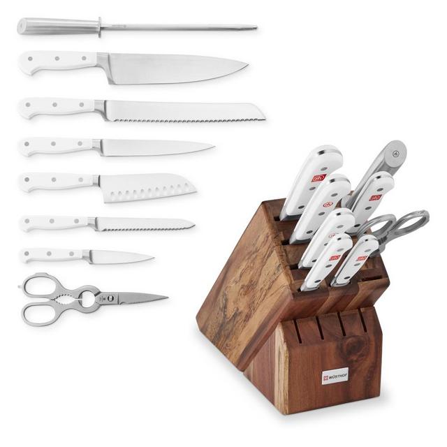Wusthof Classic White 9-Piece Knife Block Set